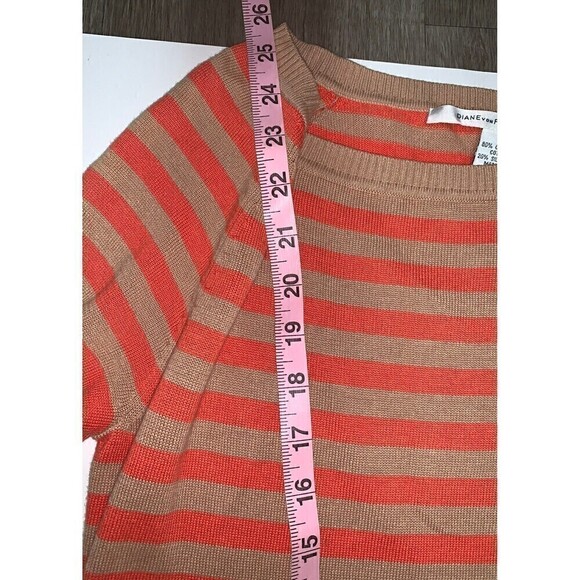 𝅺DIANE von Furstenberg Sweater Top 3/4 Sleeve Size‎ Petite - Picture 6 of 7